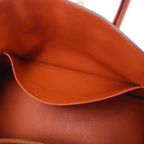 Hermes Hermes Burkin 35 Orange Gold Bracket □ P Engraved (around 2012) Unisex Voepson Handbags AB Rank Used Silgrin