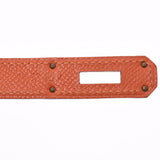 Hermes Hermes Burkin 35 Orange Gold Bracket □ P Engraved (around 2012) Unisex Voepson Handbags AB Rank Used Silgrin