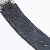 LOUIS VUITTON Louis Vuitton Tambour QA026 Men's SS/Leather Watch Quartz Blue (Dami Graphit Pattern) Dial A Rank Used Ginzo