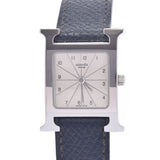 HERMES Hermes Lambusis HH1.210 Ladies SS/Leather Watch Quartz Silver Dial A Rank used Ginzo