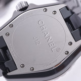 CHANEL シャネル J12 38mm 12Pダイヤ H1626 メンズ 黒セラミック/SS 腕時計 自動巻き 黒文字盤 Aランク 中古 銀蔵