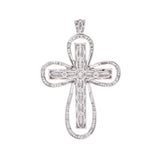 その他 クロスモチーフ ダイヤ7.25ct ユニセックス K18WG ペンダントトップ Aランク 中古 銀蔵