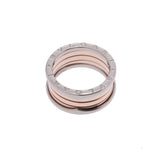 BVLGARI Bulgari B-ZERO Combination Model #60 Size M 19 Unisex K18PG/WG Ring/Ring A Rank Used Ginzo