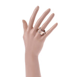 BVLGARI Bulgari B-ZERO Combination Model #60 Size M 19 Unisex K18PG/WG Ring/Ring A Rank Used Ginzo