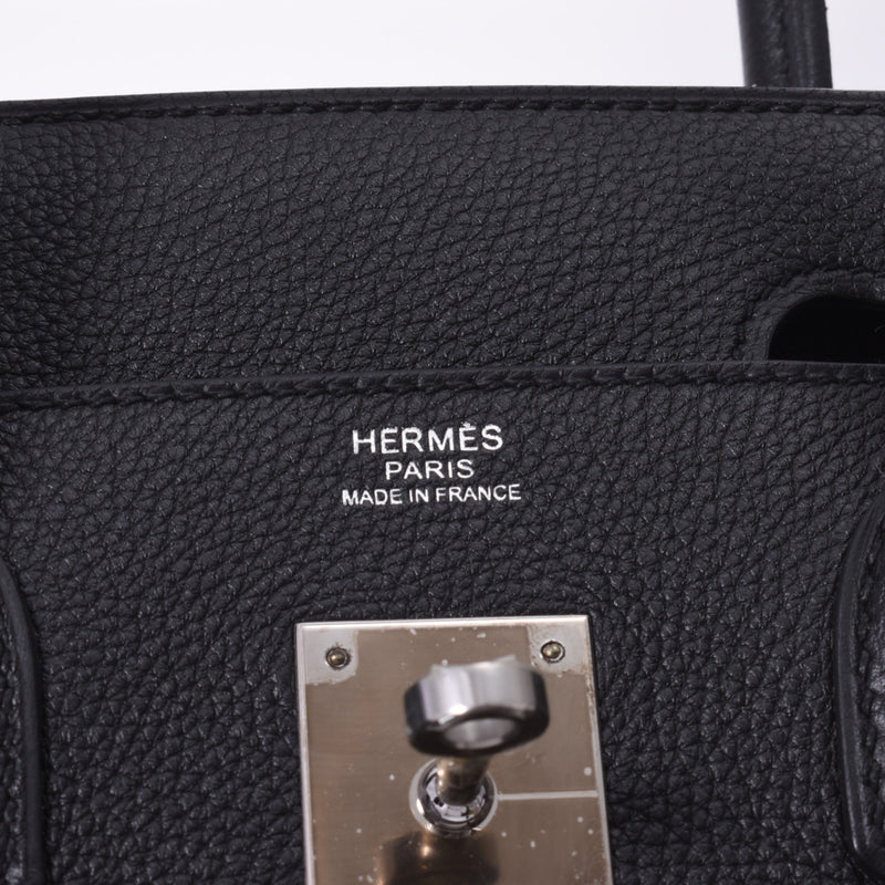 HERMES エルメス バーキン 30 黒 パラジウム金具 A刻印(2017年頃)  レディース トゴ ハンドバッグ 未使用 銀蔵