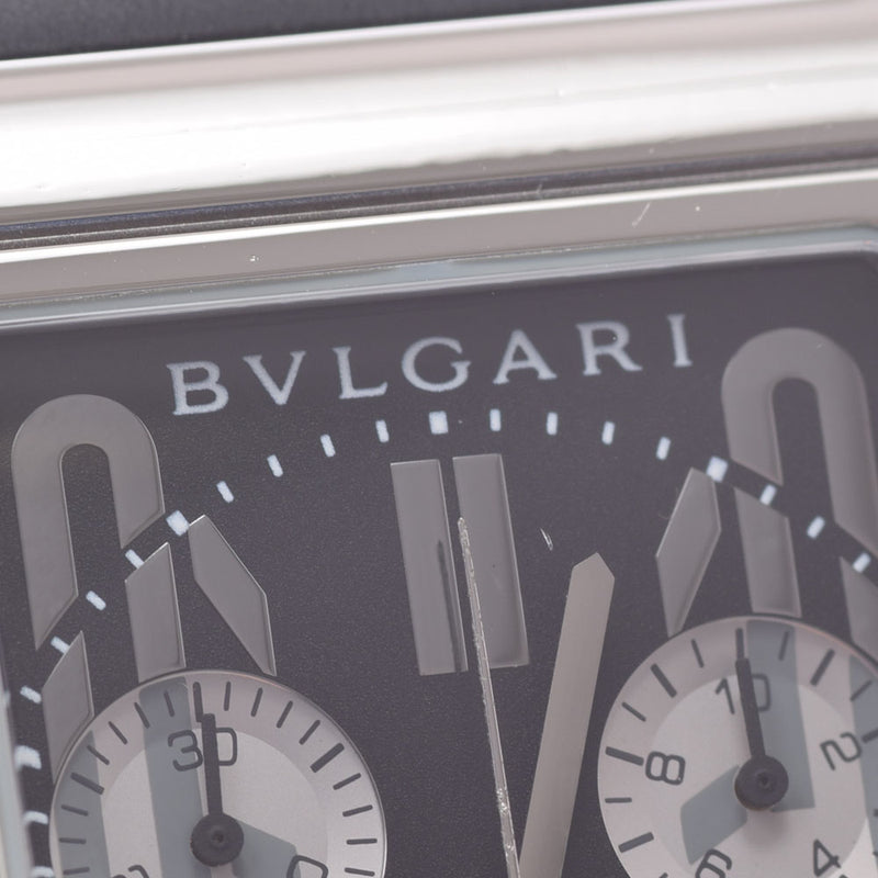 Bvlgari bvlgari retan Goro 49计时仪RTC49S男士SS/橡胶手表Quartz Black Dial A RANS二手Ginzo