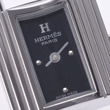 HERMES エルメス ケリーウォッチ クロシェット 黒 KE1.210 ボーイズ SS/革 時計その他 クオーツ 黒文字盤 Aランク 中古 銀蔵