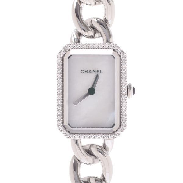 CHANEL Chanel Premiere Bezel Diamond H3253 Ladies SS Watch Quartz White Shell Dial A Rank Used Ginzo