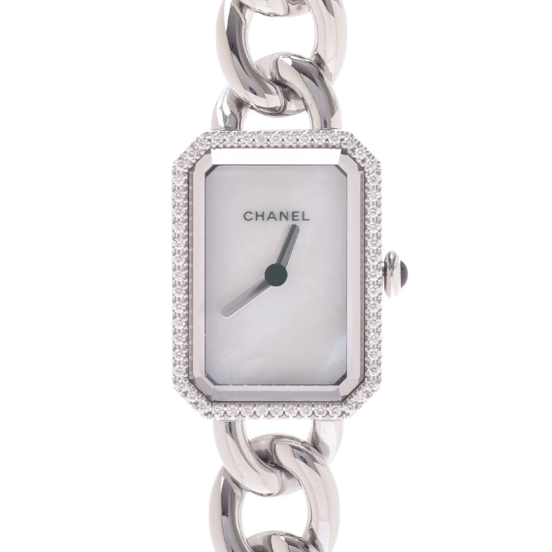 CHANEL Chanel Premiere Bezel Diamond H3253 Ladies SS Watch Quartz White Shell Dial A Rank Used Ginzo