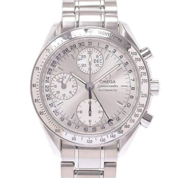 Omega Omega Speedmaster Daydate Tripur Calendar 3523.30 Men's SS Watch Automatic Silver Dial A Rank used Ginzo