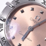 Omega Omega星座1561.61女士SS Watch Quartz Pink Dial A等级使用Ginzo