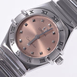 Omega Omega星座1561.61女士SS Watch Quartz Pink Dial A等级使用Ginzo