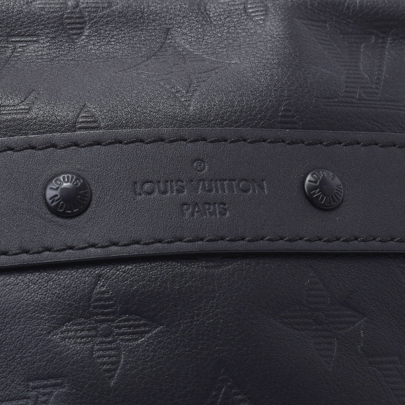 LOUIS VUITTON Louis Vuitton Monogram Shadow Dowe Dowe PM Black M43681 Men's Leather Shoulder Bag AB Rank Used Ginzo