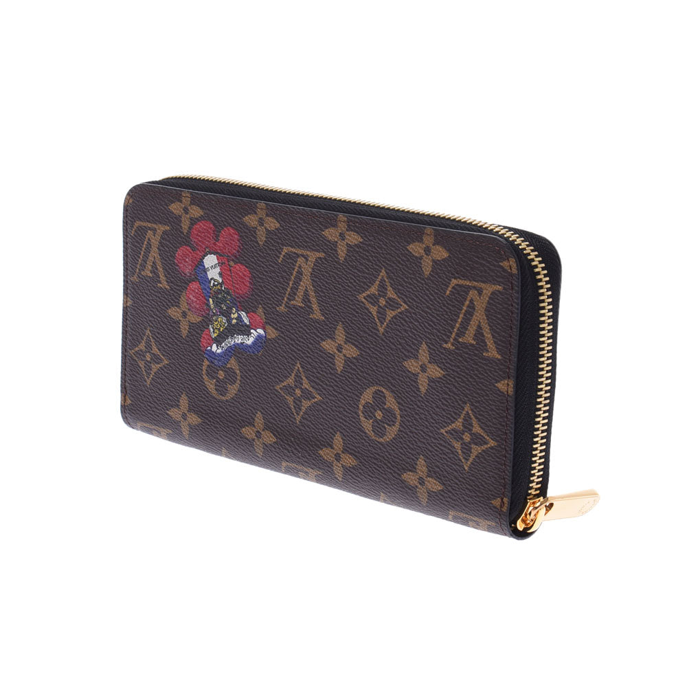 LOUIS VUITTON ルイヴィトン モノグラム ジッピーウォレット 達磨 歌舞伎 山本寛斎コラボ ブラウン M67249 ユニセックス  モノグラムキャンバス 長財布 新同 中古 財布 - Shaktimining