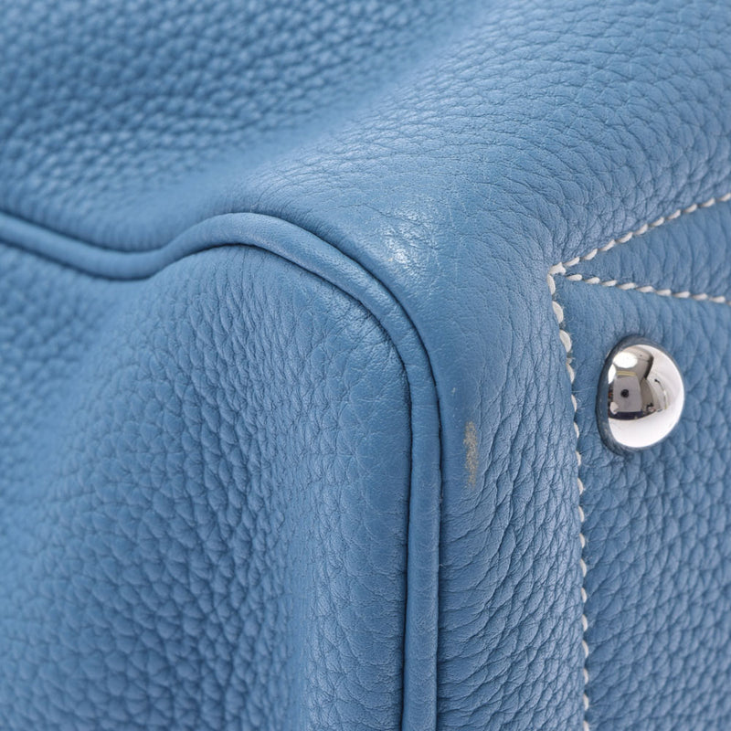 爱马仕爱马仕维多利亚州35蓝色让银支架□r雕刻（2014年左右）男女通用的托里昂·莱曼斯手提包