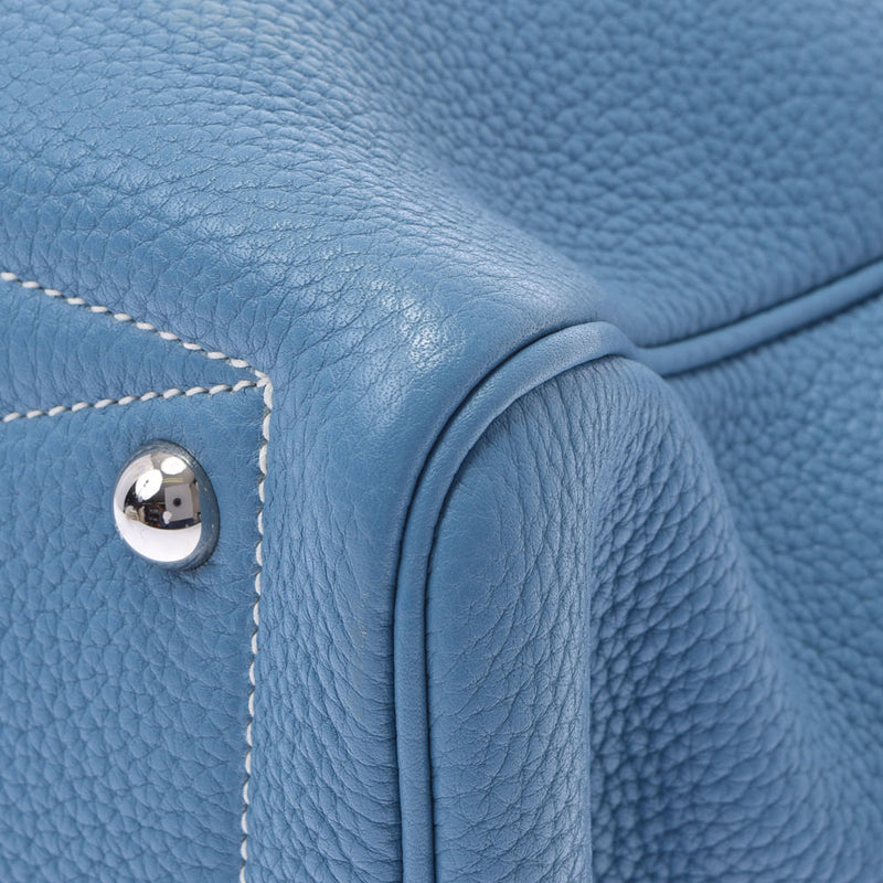 爱马仕爱马仕维多利亚州35蓝色让银支架□r雕刻（2014年左右）男女通用的托里昂·莱曼斯手提包