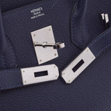 爱马仕爱马仕·伯金（Hermes Hermes Birkin）30蓝色NUY银支d（2019年左右）女士多哥手提包A级使用Ginzo