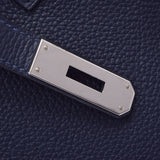 爱马仕爱马仕·伯金（Hermes Hermes Birkin）30蓝色NUY银支d（2019年左右）女士多哥手提包A级使用Ginzo