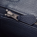 爱马仕爱马仕·伯金（Hermes Hermes Birkin）30蓝色NUY银支d（2019年左右）女士多哥手提包A级使用Ginzo