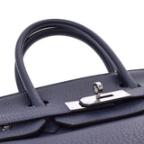 爱马仕爱马仕·伯金（Hermes Hermes Birkin）30蓝色NUY银支d（2019年左右）女士多哥手提包A级使用Ginzo