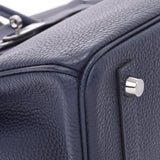 爱马仕爱马仕·伯金（Hermes Hermes Birkin）30蓝色NUY银支d（2019年左右）女士多哥手提包A级使用Ginzo