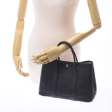 HERMES エルメス ガーデンパーティ TPM 黒 シルバー金具 Z刻印(2021年頃)  レディース ネゴンダ ハンドバッグ 新同 中古 銀蔵