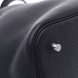 HERMES Hermes Picotan Lock MM Black Silver Bracket Z engraved (around 20021) Ladies Toryon Lemance Handbag Unused Ginzo