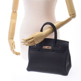 HERMES Hermes Birkin 30 Black Rose Gold Bracket Y engraved (around 2020) Ladies Togo Handbag Unused Ginzo