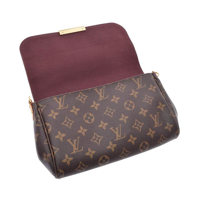 LOUIS VUITTON ルイヴィトン モノグラム フェイボリットMM 2WAYバッグ ブラウン M40718 レディース モノグラムキャンバス ショルダーバッグ Bランク 中古 銀蔵