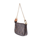 路易威顿路易·维顿（Louis Vuitton）路易威登（Louis Vuitton）会标迷你棕色M58009女士会标帆布配件袋B Feden Ginzo