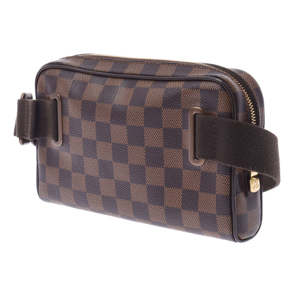 LOUIS VUITTON Louis Vuitton Dami Bam Bag Brooklyn Brown N41101 Men's Damier Canbus Body Bag A Rank used Ginzo