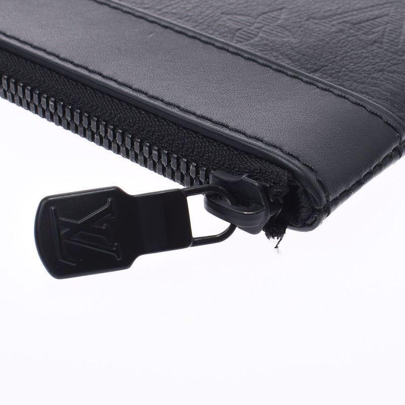 路易威顿路易·维顿（Louis Vuitton）路易威顿（Louis Vuitton）会标阴影pochette脱落黑色M62903男士皮包袋ab AB级使用Ginzo