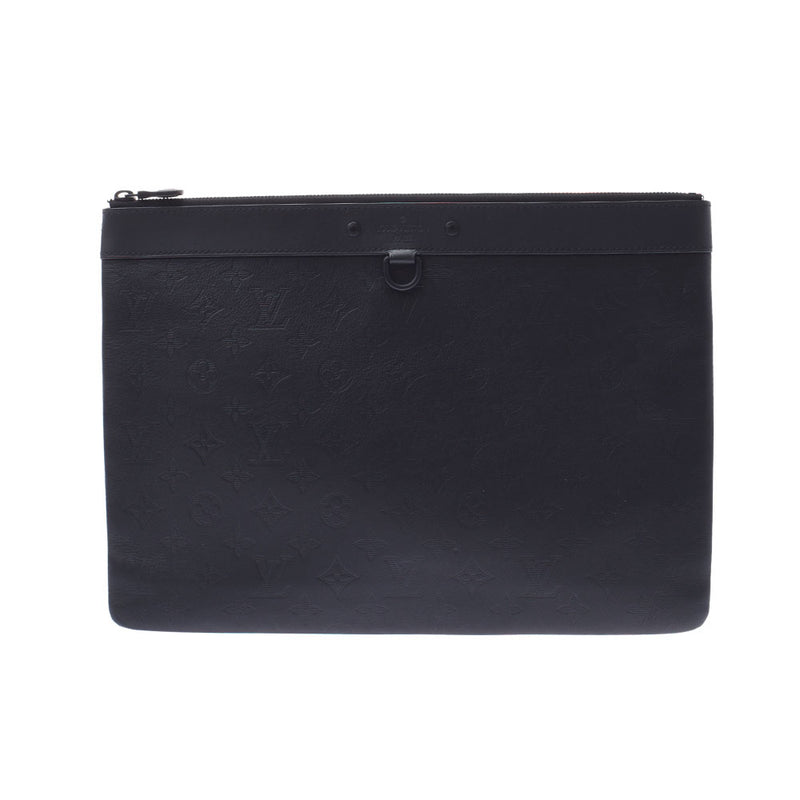 路易威顿路易·维顿（Louis Vuitton）路易威顿（Louis Vuitton）会标阴影pochette脱落黑色M62903男士皮包袋ab AB级使用Ginzo