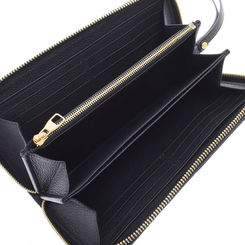 路易威顿路易·维顿（Louis Vuitton）路易威登（Louis Vuitton）会标agplant Zippy Wallet Noir M61864男女通用皮革长钱包