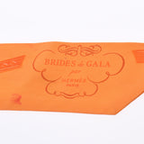 HERMES Hermes twilly old tag BRIDES DE GALA/Brid de Gala Orange Ladies Silk 100 % Scarf B Used Ginzo