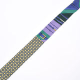 HERMES Hermes Twilly New Tag click/Modern Kanage Purple/Green Ladies Silk 100 % Scarf A Rank used Ginzo