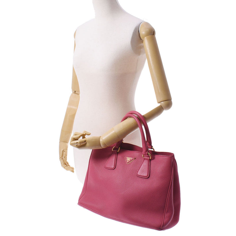 PRADA Prada Handbag Pink BN2579 Ladies Calf 2WAY Bag A Rank used Ginzo