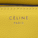 CELINE セリーヌ ラゲージ マイクロショッパー 黄 レディース カーフ ハンドバッグ ABランク 中古 銀蔵