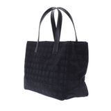 CHANEL Chanel Neutral Line Tote MM Black Unisex Nylon/Leather Handbag A Rank used Ginzo