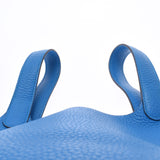 HERMES Hermes Picotan Lock PM Bluezanjibar Silver Bracket A engraved (around 2017) Ladies Toryon Lemance Handbag A Rank Used Ginzo