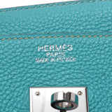 HERMES Hermes Birkin 35 Lagon Silver Bracket □ L engraved (around 2008) Unisex Toryon Lemance Handbag A Rank used Ginzo