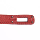 HERMES エルメス バーキン 25 ルージュカザック(赤) シルバー金具 □P刻印(2012年頃) レディース トゴ ハンドバッグ Aランク 中古 銀蔵