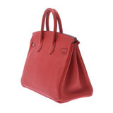 HERMES エルメス バーキン 25 ルージュカザック(赤) シルバー金具 □P刻印(2012年頃) レディース トゴ ハンドバッグ Aランク 中古 銀蔵