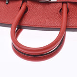 HERMES エルメス バーキン 25 ルージュカザック(赤) シルバー金具 □P刻印(2012年頃) レディース トゴ ハンドバッグ Aランク 中古 銀蔵