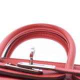 HERMES エルメス バーキン 25 ルージュカザック(赤) シルバー金具 □P刻印(2012年頃) レディース トゴ ハンドバッグ Aランク 中古 銀蔵