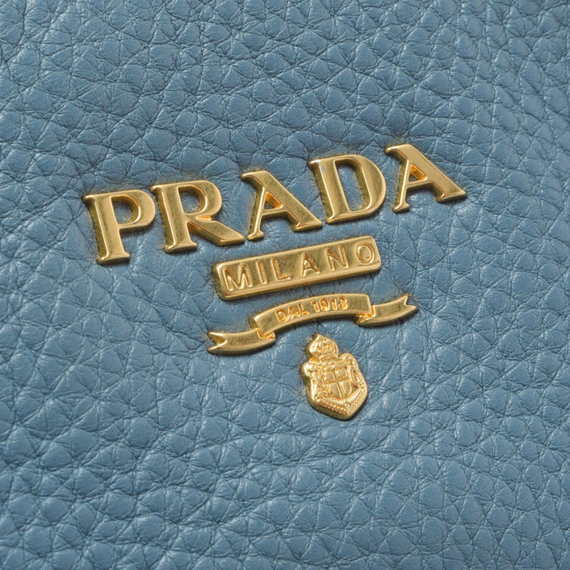 Prada Prada 2way Blue BL0805女士小腿手提包B等级使用Ginzo