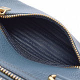 PRADA Prada 2WAY Blue BL0805 Ladies Calf Handbag B Rank used Ginzo