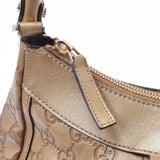 GUCCI Gucci Gold 190525 Ladies Calf Semi -Shoulder Bag AB Rank Used Ginzo