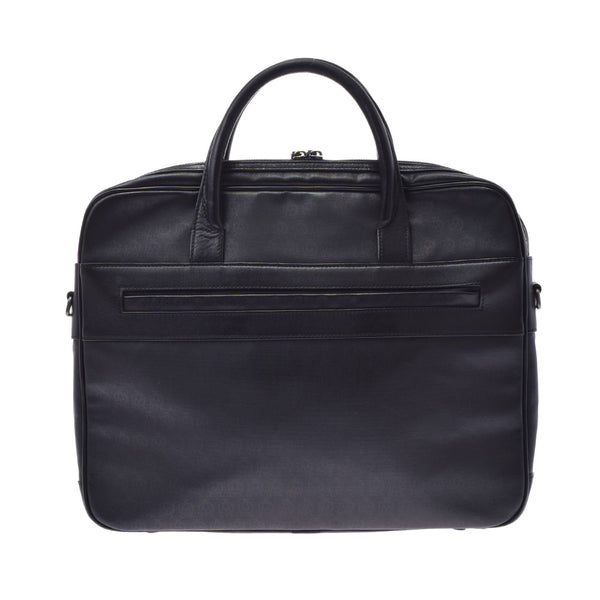 Dunhill Dunhill Docuns Bag Black Men's Calf/PVC Business Bag B等级使用Ginzo