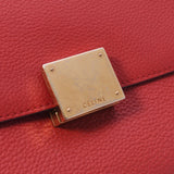 Celine Celine Traps 2way Red Ladies Calf/Suede Handbag AB Rank Used Ginzo